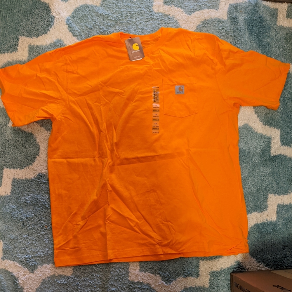 Men's Carhartt Tshirt Orange